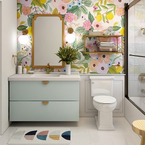 Цветная и яркая ванная комната: как преобразить санузел в Игарке - igarka.mebel54.com | фото