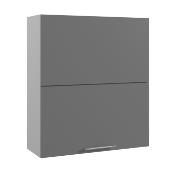 Арка ВПГПМ 800 шкаф верхний с подъемным механизмом высокий (Штукатурка белая/корпус Серый) в Игарке - igarka.mebel54.com | фото