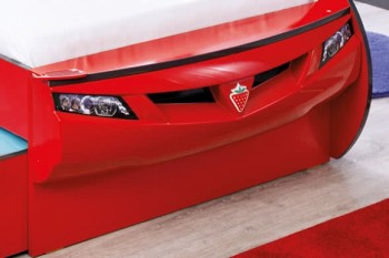 CARBED Кровать-машина Coupe с выдвижной кроватью Red 20.03.1306.00 в Игарке - igarka.mebel54.com | фото