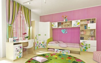 Детская комната Флёр (Белый/корпус Клен) в Игарке - igarka.mebel54.com | фото