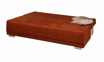 Диван - кровать "Асти" (замша дельта терракота) вариант №1/осн. в Игарке - igarka.mebel54.com | фото