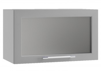Гарда ПГС 600 шкаф верхний горизонтальный со стеклом Белый в Игарке - igarka.mebel54.com | фото
