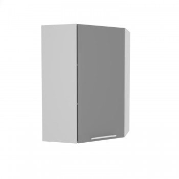 Капри ВПУ 600 шкаф верхний угловой высокий (Камень темный/корпус Серый) в Игарке - igarka.mebel54.com | фото