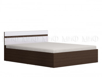 Ким кровать 1,4 (Венге/белый глянец) в Игарке - igarka.mebel54.com | фото
