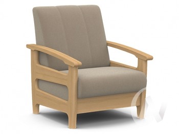 Кресло для отдыха Омега (бук лак/CATANIA LATTE) в Игарке - igarka.mebel54.com | фото