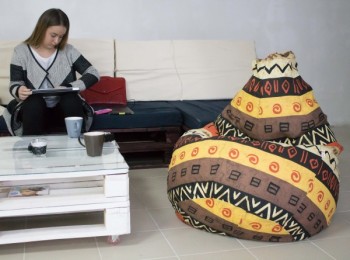 Кресло-груша Большое-Африка в Игарке - igarka.mebel54.com | фото