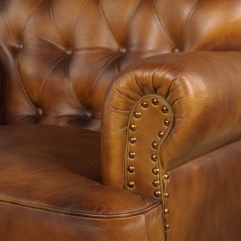 Кресло кожаное Чарльз в Игарке - igarka.mebel54.com | фото