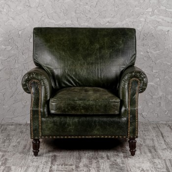 Кресло кожаное Лофт Аристократ (ширина 1070 мм) в Игарке - igarka.mebel54.com | фото