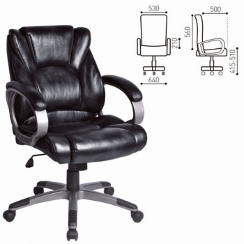 Кресло офисное BRABIX Eldorado EX-504 (черный) в Игарке - igarka.mebel54.com | фото