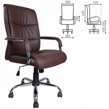 Кресло офисное BRABIX Space EX-508 (коричневый) в Игарке - igarka.mebel54.com | фото