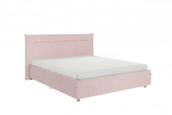 Кровать 1,6 Альба с основанием (Нежно-розовый велюр) в Игарке - igarka.mebel54.com | фото