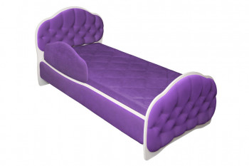 Кровать 160 Гармония 32 Фиолетовый (мягкий бортик) в Игарке - igarka.mebel54.com | фото