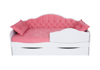 Кровать 170 серии Иллюзия Лайт 1 ящик 89 Розовый (подушки) в Игарке - igarka.mebel54.com | фото