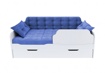 Кровать 170 серии Спорт Лайт 1 ящик 85 Синий (подушки) в Игарке - igarka.mebel54.com | фото