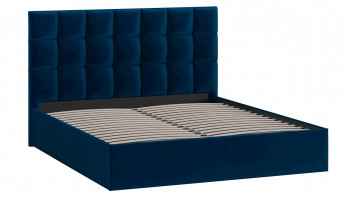 Кровать без ПМ «Эмбер» Велюр Confetti/Blue в Игарке - igarka.mebel54.com | фото