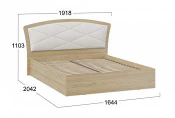 Кровать без ПМ «Сэнди» Тип 1 (без подъемного механизма) в Игарке - igarka.mebel54.com | фото