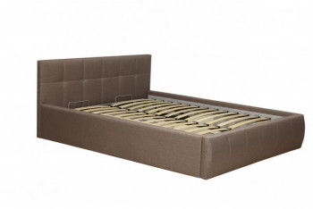 Кровать "Диана" ш. 1400 (Н=1010мм) (жаккард шоколад) в Игарке - igarka.mebel54.com | фото