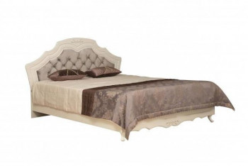Кровать двойная "Кантри" (вудлайн кремовый/патина/ортопед/1820) в Игарке - igarka.mebel54.com | фото