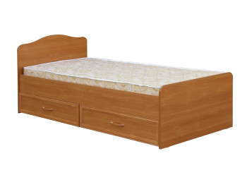 Кровать одинарная с ящиками 800-1 без матраса (круглые спинки) Вишня Оксфорд в Игарке - igarka.mebel54.com | фото