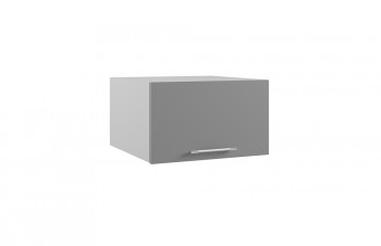 Лофт ГПГ 600 шкаф верхний горизонтальный глубокий (Штукатурка белая/корпус Серый) в Игарке - igarka.mebel54.com | фото