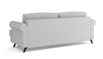 Оливер / диван - кровать 3-х местн. (еврокнижка) (велюр велутто серебряный 52 в Игарке - igarka.mebel54.com | фото