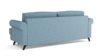 Оливер / диван - кровать 3-х местн. (еврокнижка) (велюр велутто серо-голубой в Игарке - igarka.mebel54.com | фото