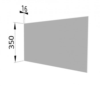 Панель торцевая (для шкафа горизонтального глубокого) ГПГ Ройс (Белый софт) в Игарке - igarka.mebel54.com | фото
