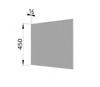 Панель торцевая (для шкафа горизонтального глубокого высокого) ГВПГ Капри (Липа белый) в Игарке - igarka.mebel54.com | фото