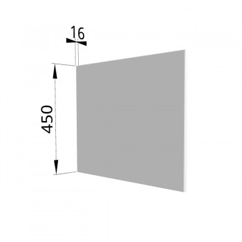 Панель торцевая (для шкафа горизонтального глубокого высокого) ГВПГ Ройс (Белый софт) в Игарке - igarka.mebel54.com | фото