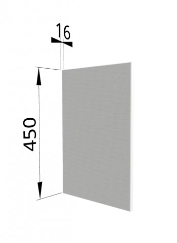 Панель торцевая (для шкафа горизонтального высокого) ВПГ Квадро (Белая кожа) в Игарке - igarka.mebel54.com | фото