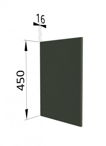 Панель торцевая (для шкафа горизонтального высокого) ВПГ Квадро (Оливково-зеленый) в Игарке - igarka.mebel54.com | фото
