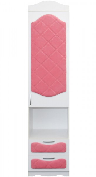 Пенал с ящиками серии Иллюзия 89 Розовый в Игарке - igarka.mebel54.com | фото