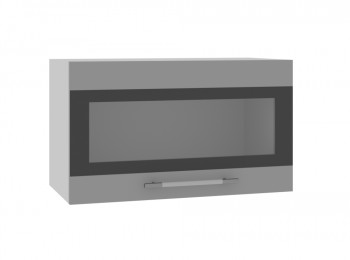 Ройс ГВПГСФ 600 Шкаф верхний горизонтальный (Графит софт/корпус Серый) в Игарке - igarka.mebel54.com | фото
