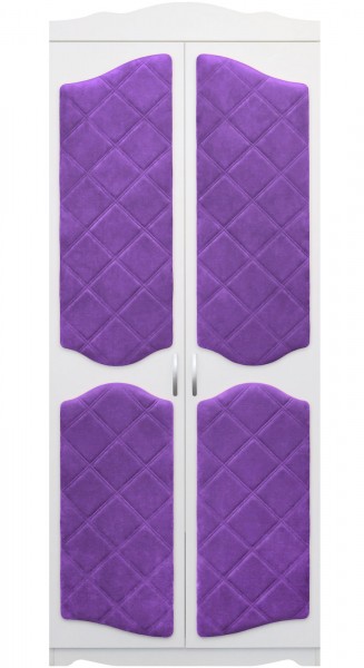 Шкаф 2-х створчатый серии Иллюзия 32 фиолетовый в Игарке - igarka.mebel54.com | фото