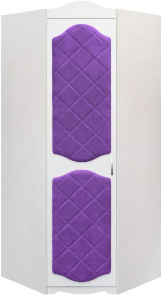 Шкаф угловой Иллюзия 32 Фиолетовый в Игарке - igarka.mebel54.com | фото