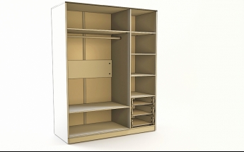 Шкаф 3-х створчатый с ящиками Классика (Белый/корпус Выбеленное дерево) в Игарке - igarka.mebel54.com | фото
