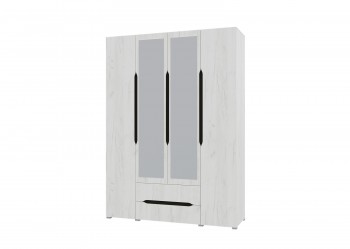 Шкаф 4-х створчатый с ящиками и зеркалами Вега (Прованс) в Игарке - igarka.mebel54.com | фото