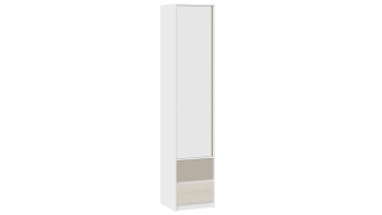 Шкаф для белья комбинированный «Сканди» Дуб Гарден/Белый/Глиняный серый в Игарке - igarka.mebel54.com | фото