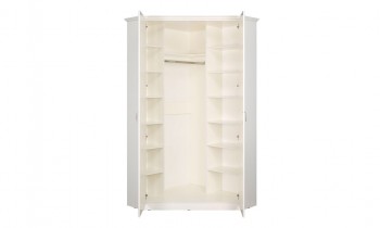 Шкаф для одежды 13.124 Ливерпуль (Белый, ясень ваниль НМ-1012-100 ПВХ) в Игарке - igarka.mebel54.com | фото