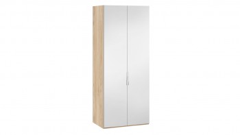 Шкаф для одежды с 2 зеркальными дверями «Эмбер» Яблоня Беллуно в Игарке - igarka.mebel54.com | фото