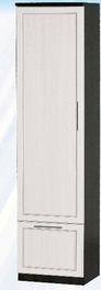 Шкаф средний с ящиком ДЛЯ ГОСТИНОЙ ШСЯ-450 Венге/Дуб выбеленный в Игарке - igarka.mebel54.com | фото