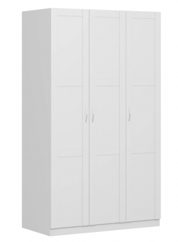 Шкаф трехдверный Пегас сборный белый в Игарке - igarka.mebel54.com | фото