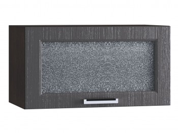 Шкаф верхний горизонтальный со стеклом 600, ШВГС 600 (Клен серый/корпус венге) в Игарке - igarka.mebel54.com | фото