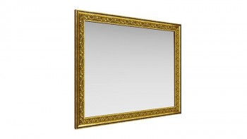Зеркало навесное "Айрум"/(дуб кальяри / профиль: золото с орнаментом) в Игарке - igarka.mebel54.com | фото